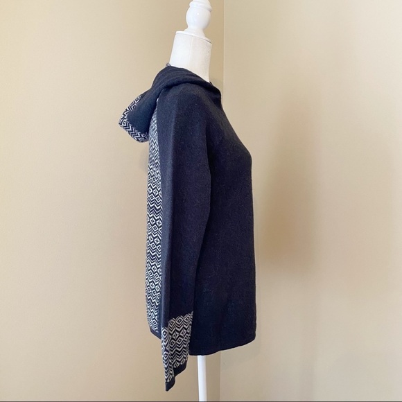 Aspen Rise Gray Print Hoodie Sweater - M - Picture 4 of 9